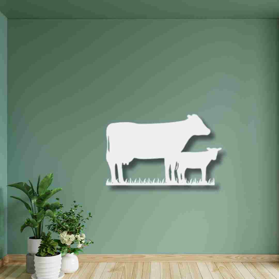 Cow & Calf Family Wall Decor – Nature & Love-Themed Wall Art view 6
