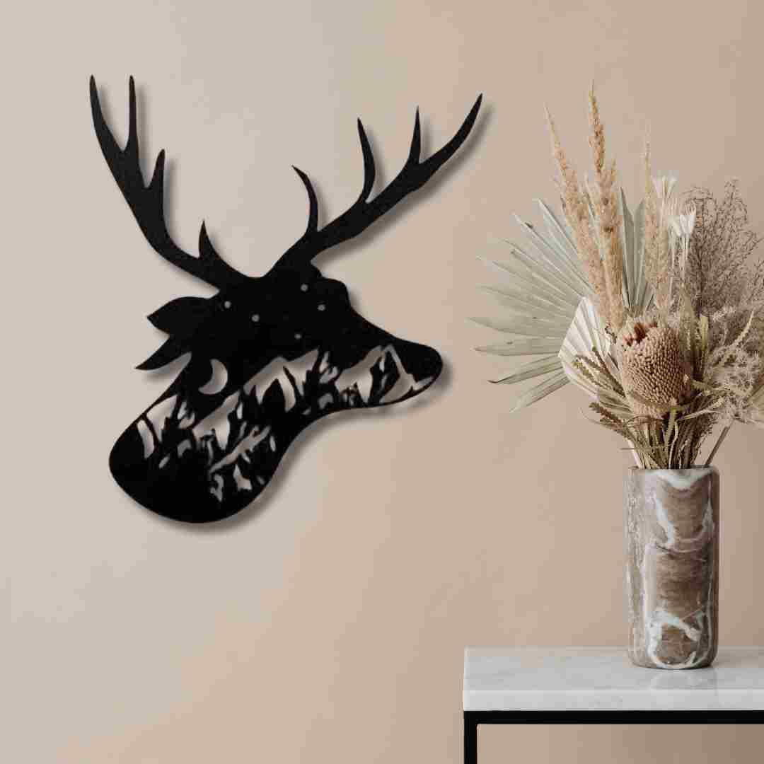 Deer Head Wall Decor – Modern Wildlife & Rustic Wall Art