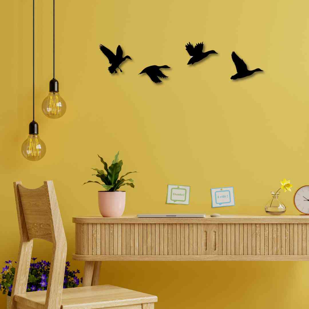 Flying Ducks Wall Décor (Set of 4)