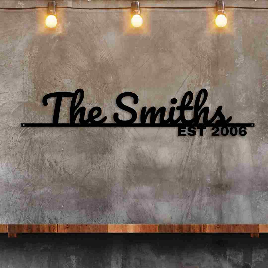 Family Name Sign Wall Décor