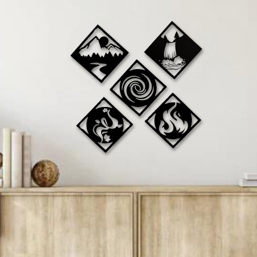 Five Elements Wall Décor (Set of 5)