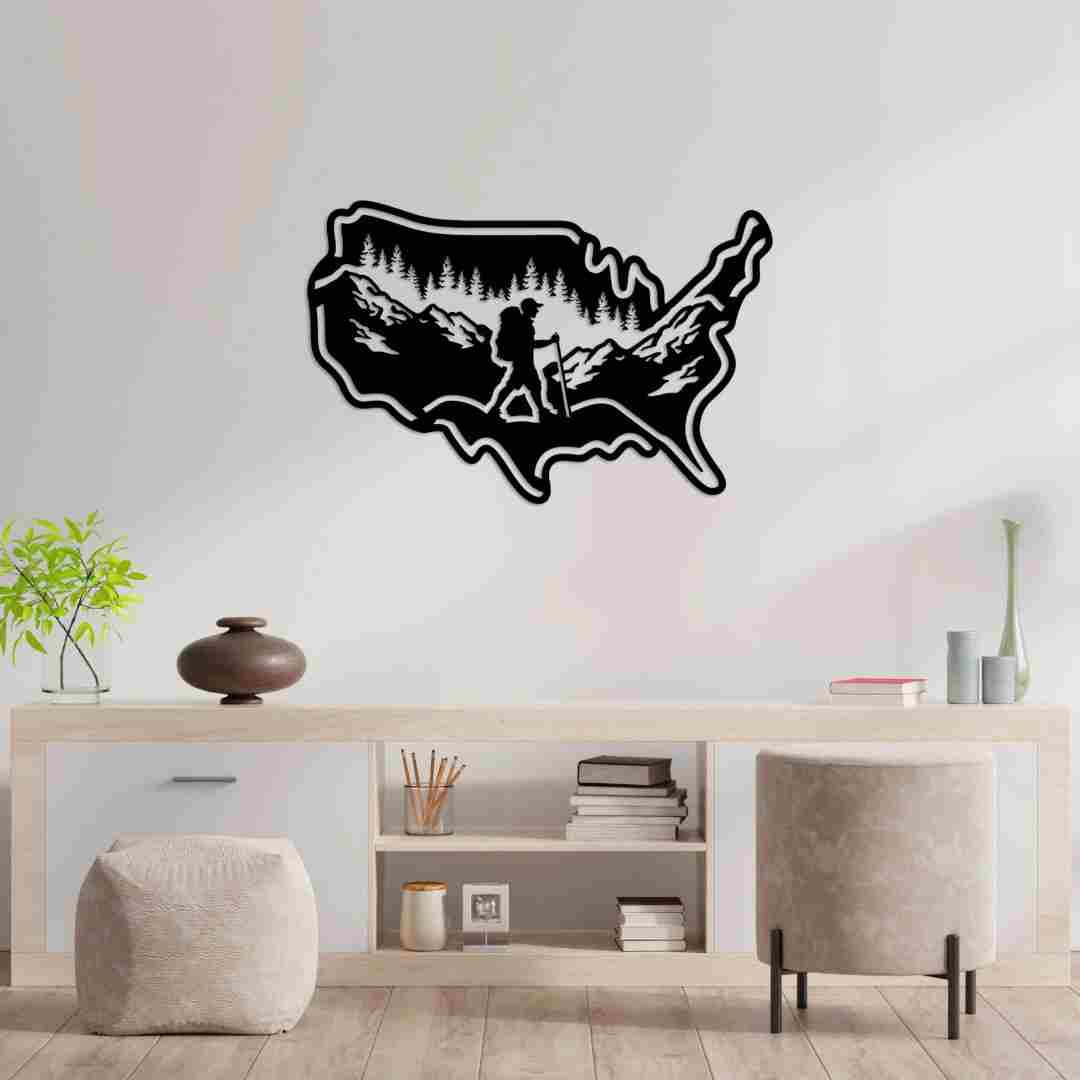 Hiking USA Wall Décor