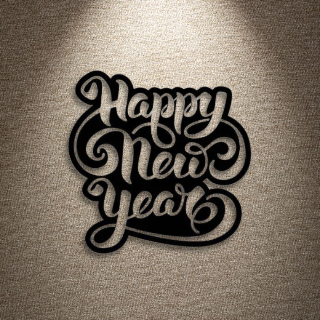 Happy New Year Script Wall Décor |