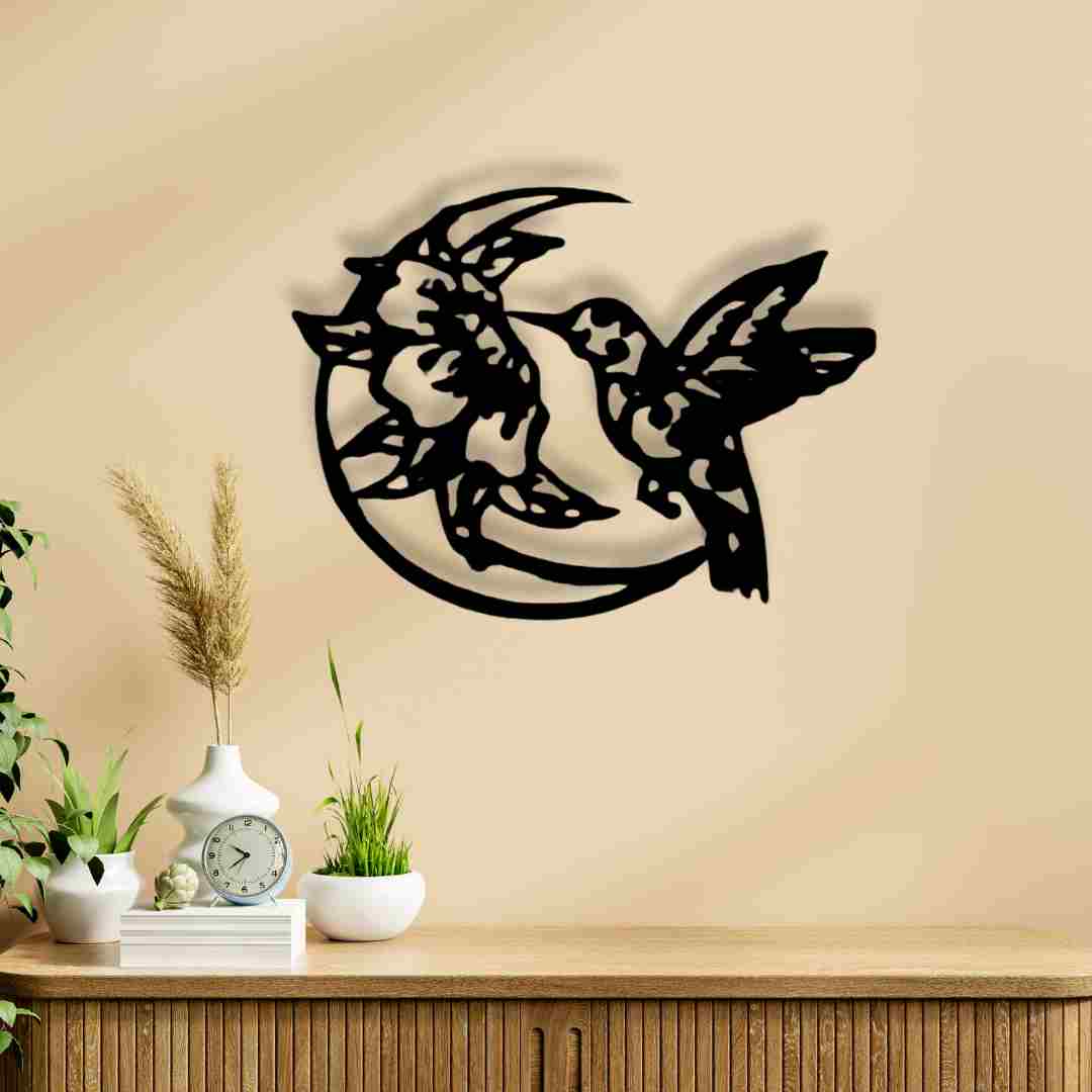 Limited Edition Hummingbird Wall Decor – Elegant Bird Art