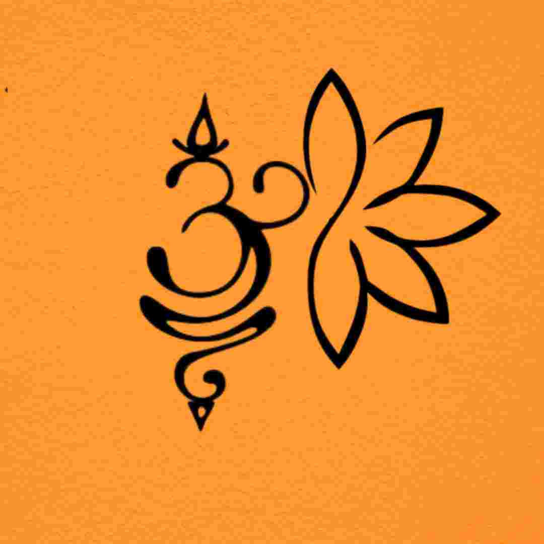 Lotus and Om Vertical Wall Decor – Spiritual Yoga Wall Art (2 Piece Flexible Design) view 5