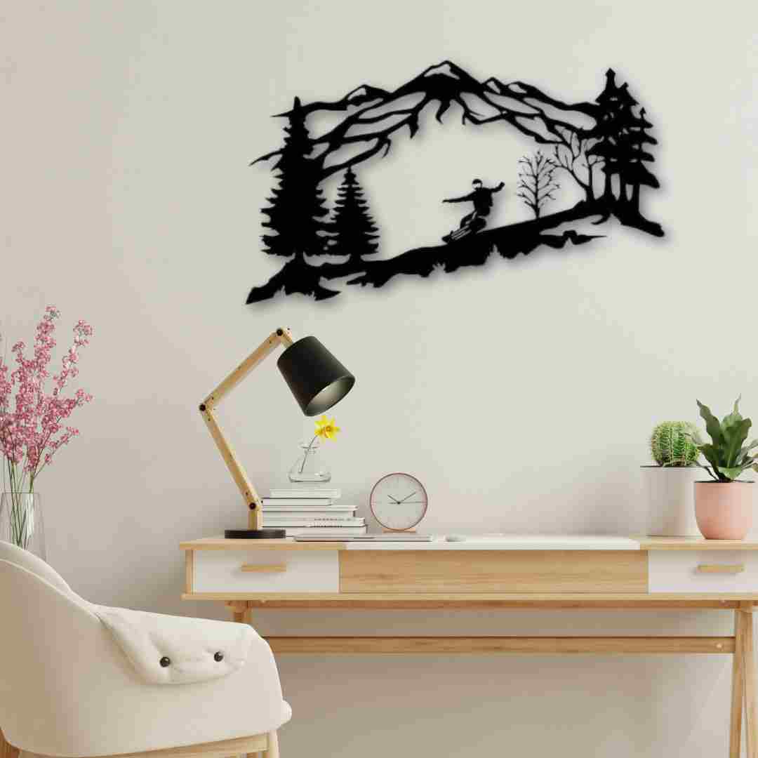 Mountain Snowboarder Wall Décor view 1