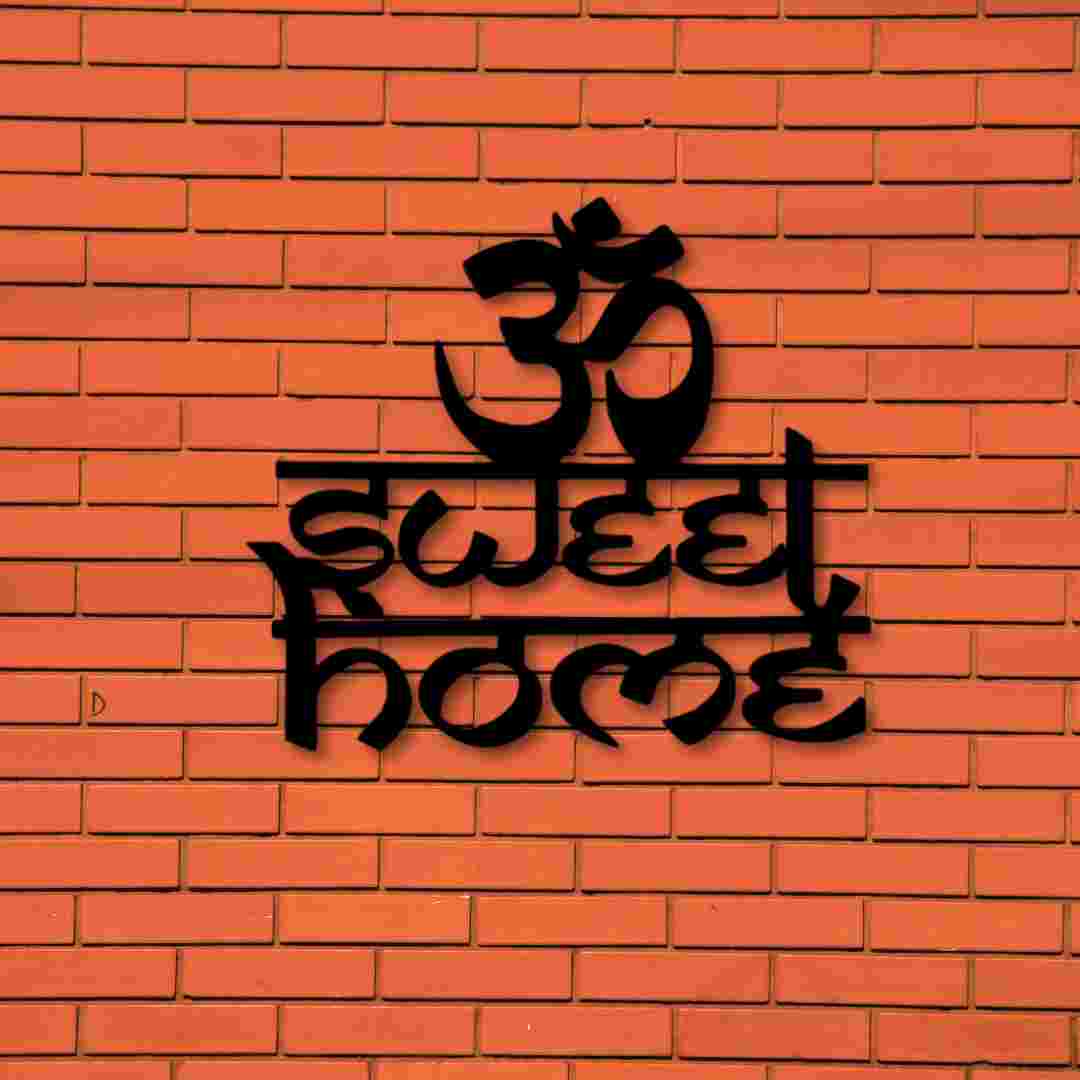 Om Sweet Home Wall Decor – Spiritual & Modern Home Blessing Art view 6