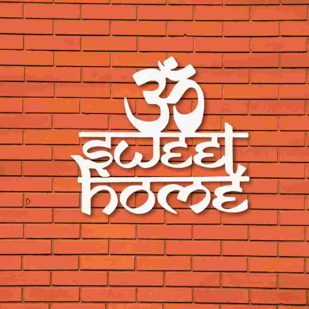 Om Sweet Home Wall Decor – Spiritual & Modern Home Blessing Art view 5