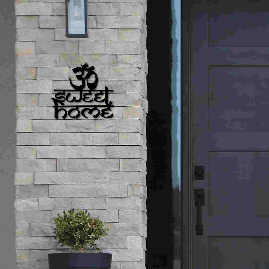Om Sweet Home Wall Decor – Spiritual & Modern Home Blessing Art view 2