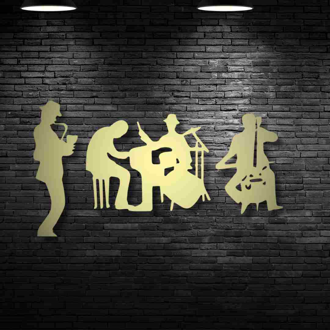 Silhouette Music Wall Decor – Musical Instrument Wall Art view 5