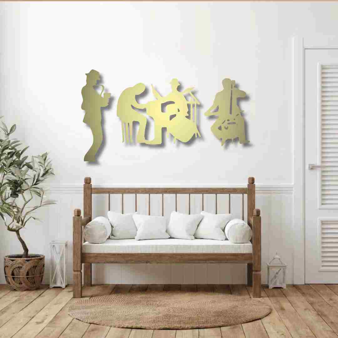 Silhouette Music Wall Decor – Musical Instrument Wall Art view 3