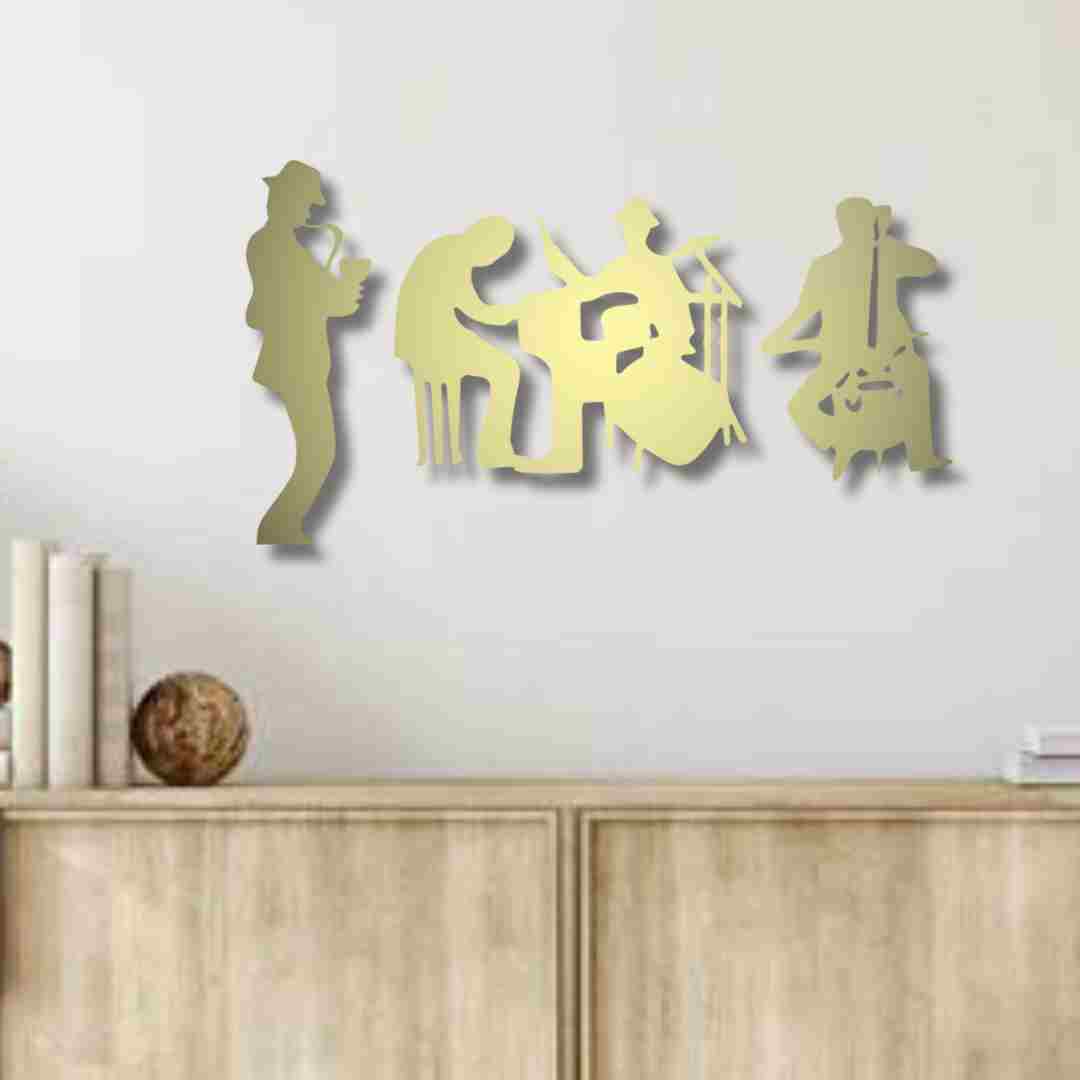 Silhouette Music Wall Decor – Musical Instrument Wall Art view 2