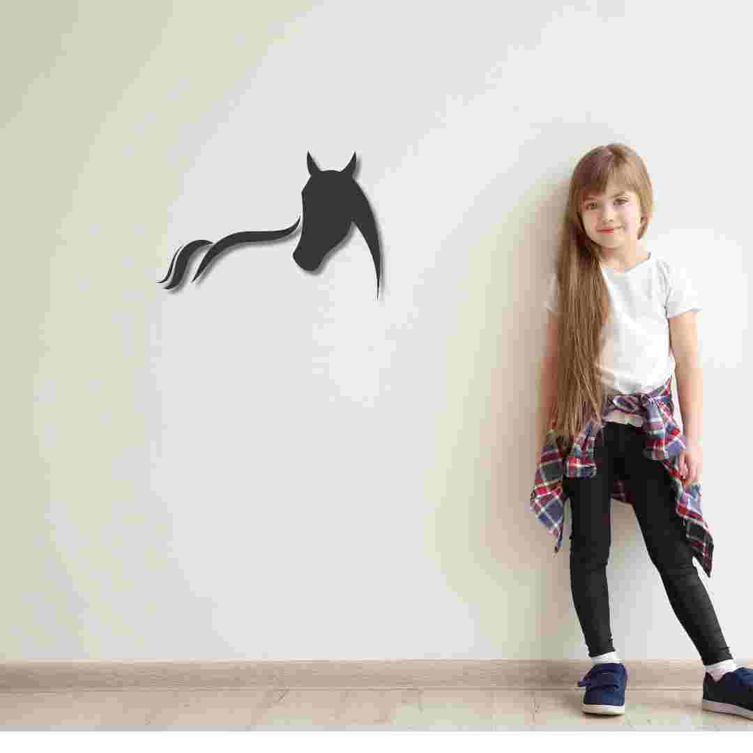 Sleek Horse Head Wall Decor – Minimal Modern Animal Wall Art view 2
