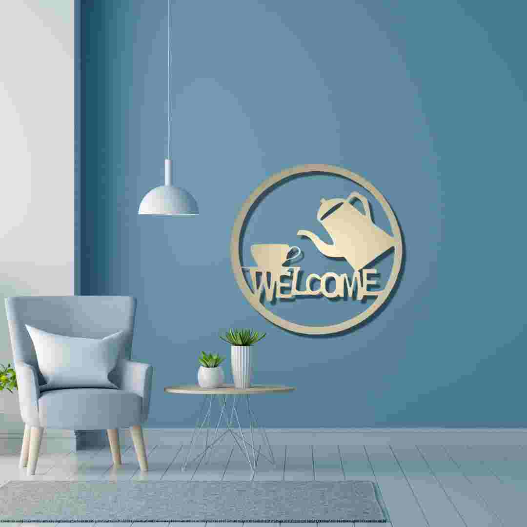 Welcome Tea & Cup Wall Décor view 6