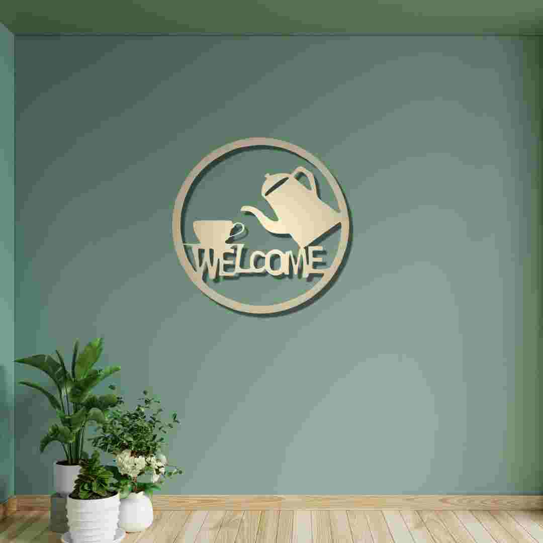 Welcome Tea & Cup Wall Décor view 5