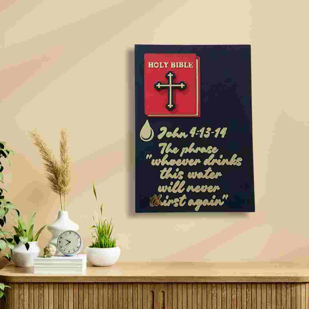 Whoever Drinks This Water Bible Verse Wall Décor view 5