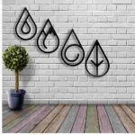 Four Elements Drop Shape Wall Décor (Set of 4) - Image 6