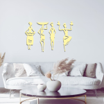 African Woman Working & Dancing Pose Wall Decor – Cultural Silhouette Art - Image 9