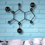 Caffeine Formula Wall Décor | Wooden MDF Wall Art | Modern Coffee Lover Design - Image 2