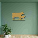 Cow & Calf Family Wall Decor – Nature & Love-Themed Wall Art - Image 4