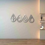 Four Elements Drop Shape Wall Décor (Set of 4) - Image 16