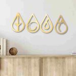 Four Elements Drop Shape Wall Décor (Set of 4) - Image 12