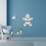 Gingerbread Man Monogram Wall Décor - Image 4