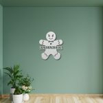 Gingerbread Man Monogram Wall Décor - Image 2