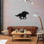 Galloping Horse with Jockey Wall Decor – Dynamic Sports & Equestrian Wall Art - Image 7
