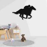 Galloping Horse with Jockey Wall Decor – Dynamic Sports & Equestrian Wall Art - Image 11