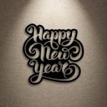 Happy New Year Script Wall Décor |