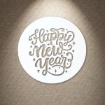 Happy New Year Circle Wall Décor - Image 7