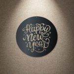 Happy New Year Circle Wall Décor - Image 25