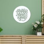Happy New Year Circle Wall Décor - Image 2