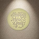 Happy New Year Circle Wall Décor - Image 23