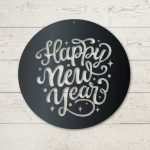 Happy New Year Circle Wall Décor