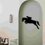 High-Jumping Horse with Jockey Wall Decor – Equestrian Sports Wall Art - Image 7