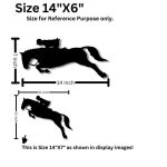 High-Jumping Horse with Jockey Wall Decor – Equestrian Sports Wall Art - Image 6