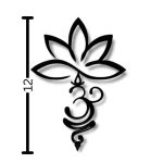 Lotus and Om Vertical Wall Decor – Spiritual Yoga Wall Art (2 Piece Flexible Design) - Image 17