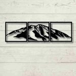 Mount Sopris 3 Piece Wall Decor – Scenic Mountain Panel Art - Image 5