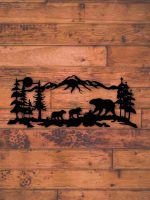 Mountain Bear Family Wall Décor