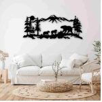 Mountain Bear Family Wall Décor - Image 24