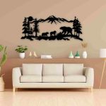 Mountain Bear Family Wall Décor - Image 2