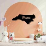 North Carolina “Home” Wall Decor – State Shape Wall Art - Image 5