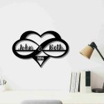 Personalized Infinity Heart Sign