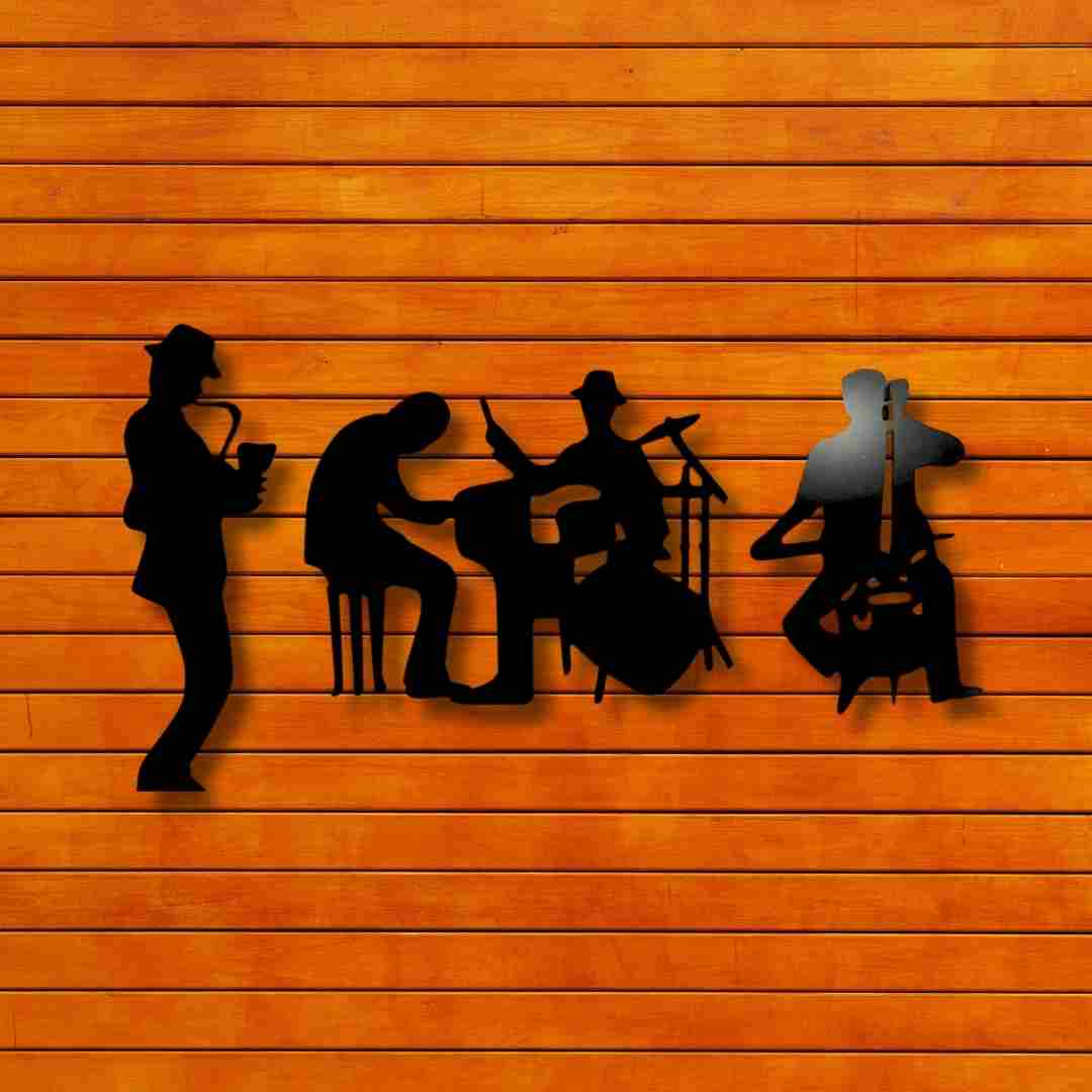 Silhouette-Music.jpg Silhouette Music Wall Decor – Musical Instrument Wall Art - Image 1