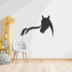 Sleek Horse Head Wall Decor – Minimal Modern Animal Wall Art