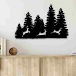 Three Forest Deers Wall Decor – Nature Wildlife Wall Art - Image 9