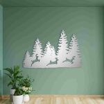 Three Forest Deers Wall Decor – Nature Wildlife Wall Art - Image 4