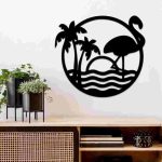 Tropical Flamingo Scenery Wall Décor - Image 22